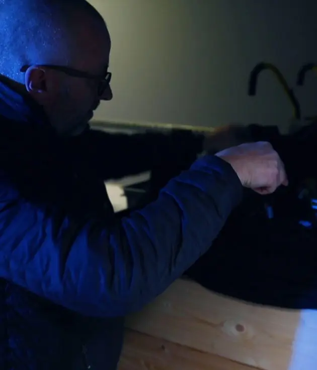 tyverimærkning med UV i en varevogn